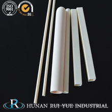 Alumina cerâmica Rod / tubo / virolas 99% 95% / tubo aquecedor cerâmico